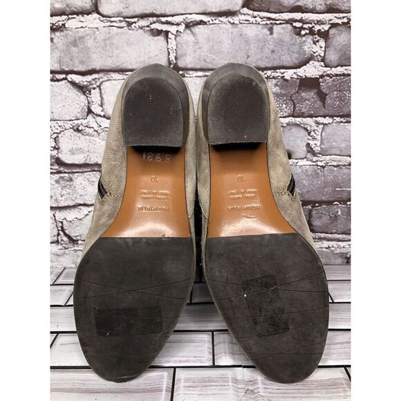 Aquatalia Taupe Suede Leather Side Zip Heel Ankle Booties Women’s Sz 10M US/41EU - Picture 13 of 16